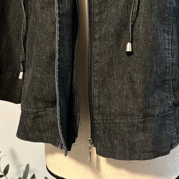 Sandro Cropped Denim Jacket - Picture 5 of 14